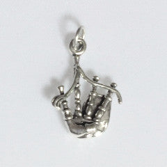 Sterling silver bagpipes charm