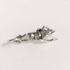 sterling silver grasshopper charm