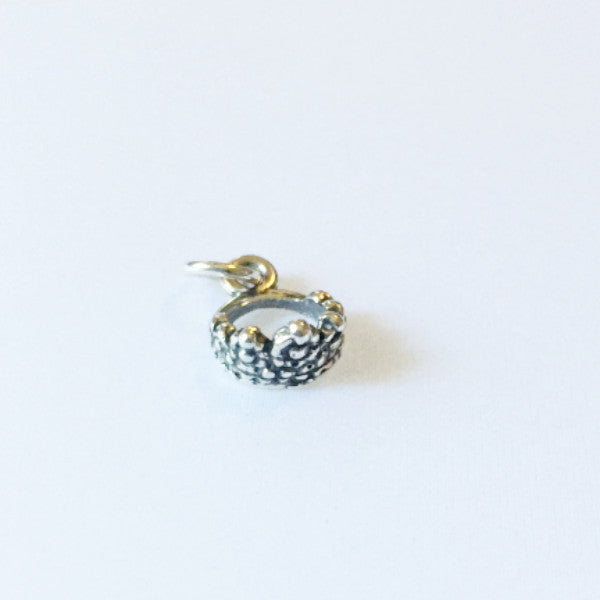 Sterling silver tiara crown charm