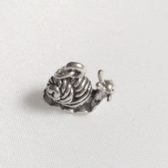 sterling silver snail charm
