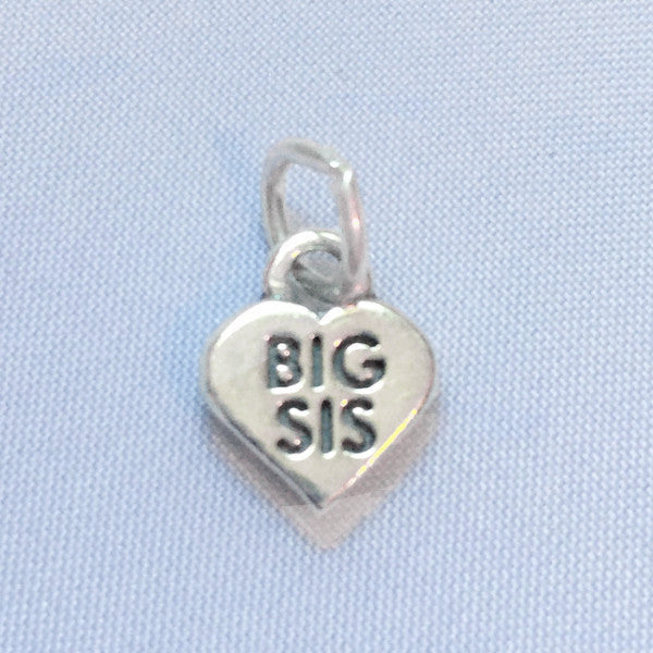 Sterling silver Big Sis charm