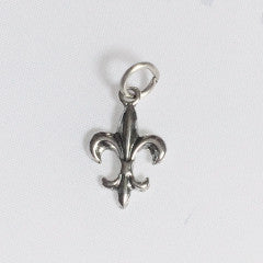 sterling silver fleur de lis charm