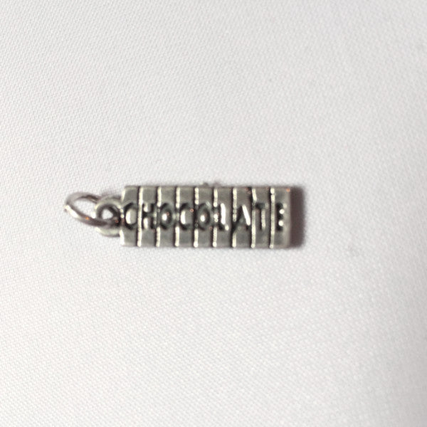 sterling silver chocolate bar charm