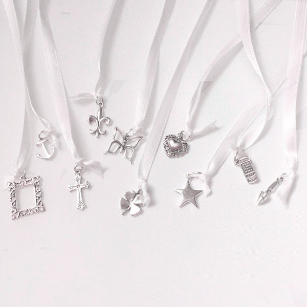 Wedding Cake Pull Charms, 10 Pieces, Sterling Silver