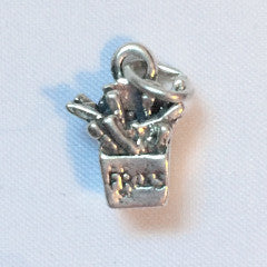 Sterling Silver French Fry Charm