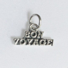 Sterling silver bon voyage charm