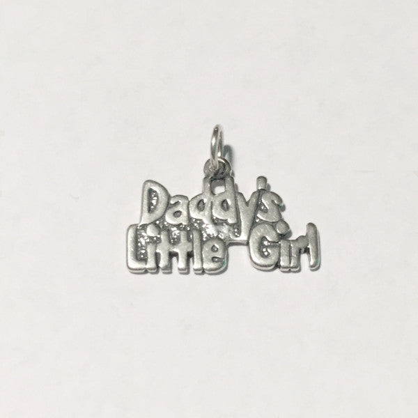 sterling silver daddy's little girl charm