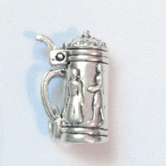 Beer Stein Sterling Silver Charm